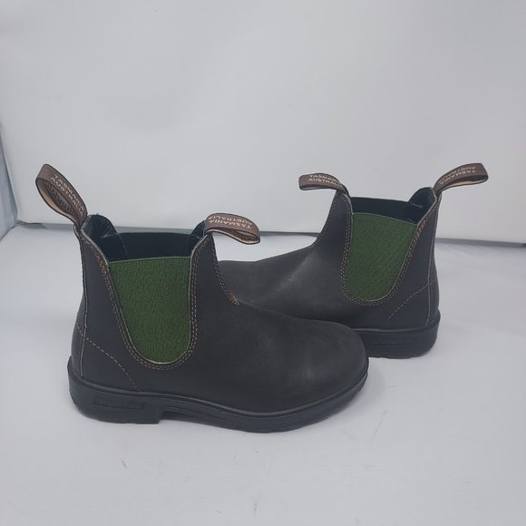 Blundstone Chelsea Brown Green Boot - Picture 3 of 7